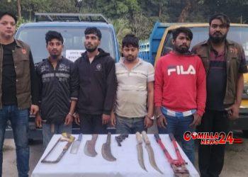কুমিল্লায় আন্তঃজেলা ডাকাত চক্রের প্রধান নয়নসহ ৫ জন গ্রেফতার