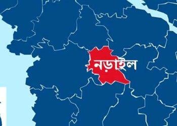 নড়াইলের লাহুড়িয়ায় অগ্নিকান্ডে ৪টি দোকান পুড়ে গেছে