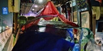 উল্টো পথে অটোরিকশা, বাসের ধাক্কায় প্রাণ গেল ৩ জনের